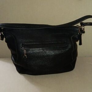 Danier black pebbled leather bag